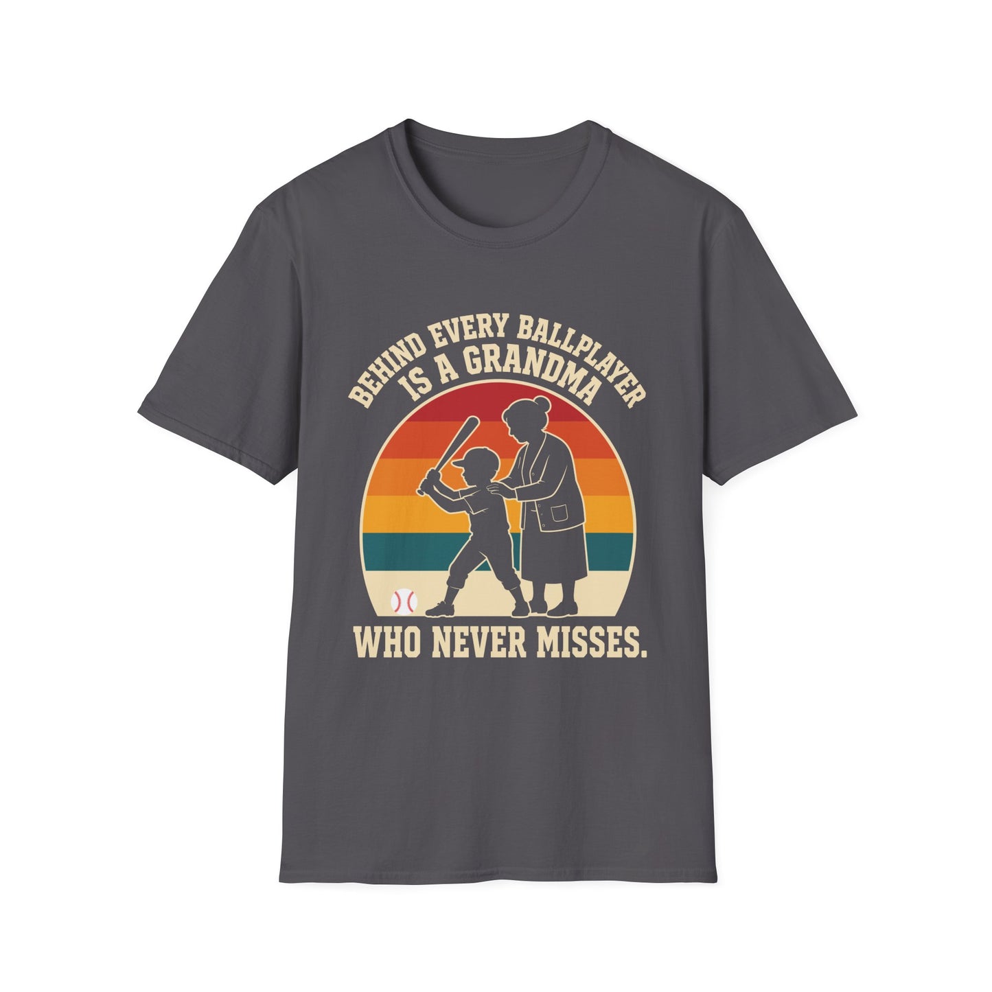 Behind Every Ballplayer A Grandma T-Shirt