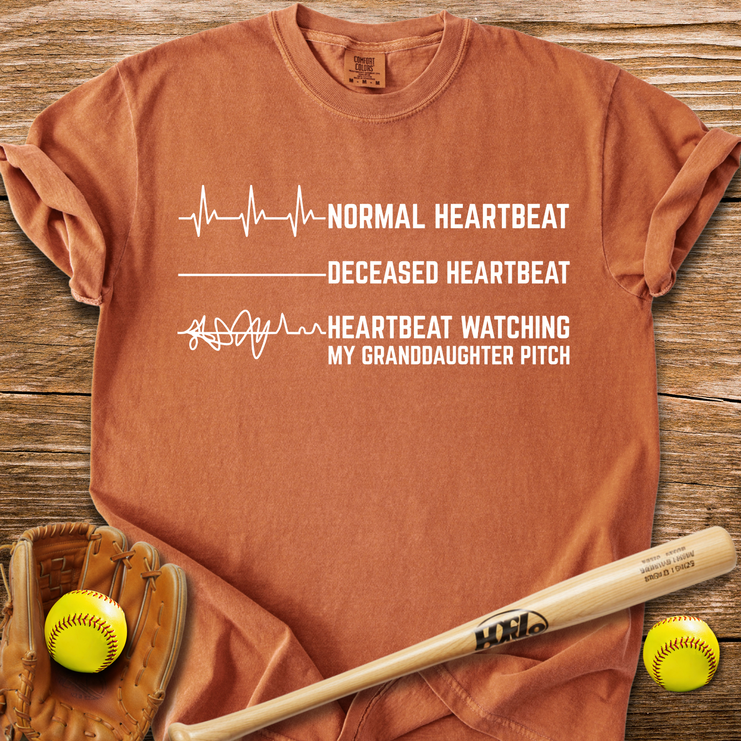 Granddaughter's Pitch Flatlines Me T-Shirt