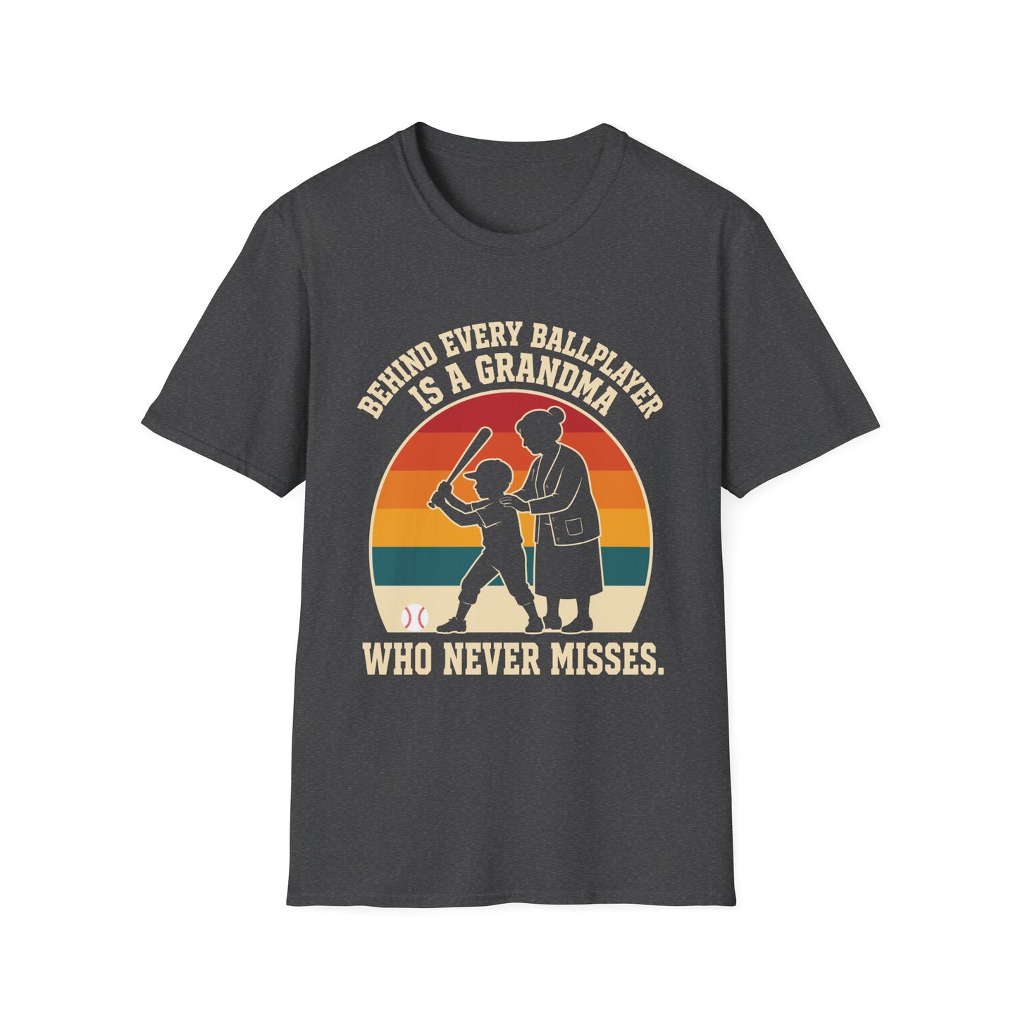 Behind Every Ballplayer A Grandma T-Shirt