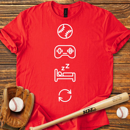 Baseball Gaming Adult T-Shirt