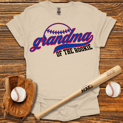 Grandma Of The Rookie Adult T-Shirt