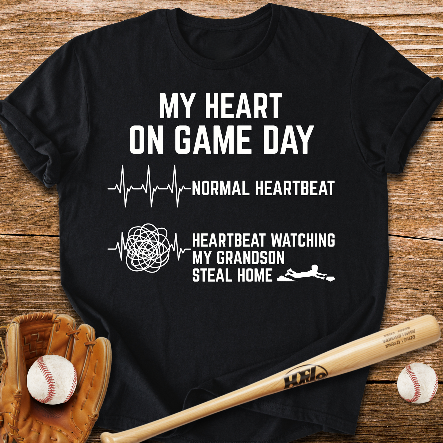 Grandson Steal Races My Heart T-Shirt