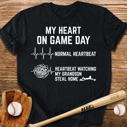 Grandson Steal Races My Heart T-Shirt