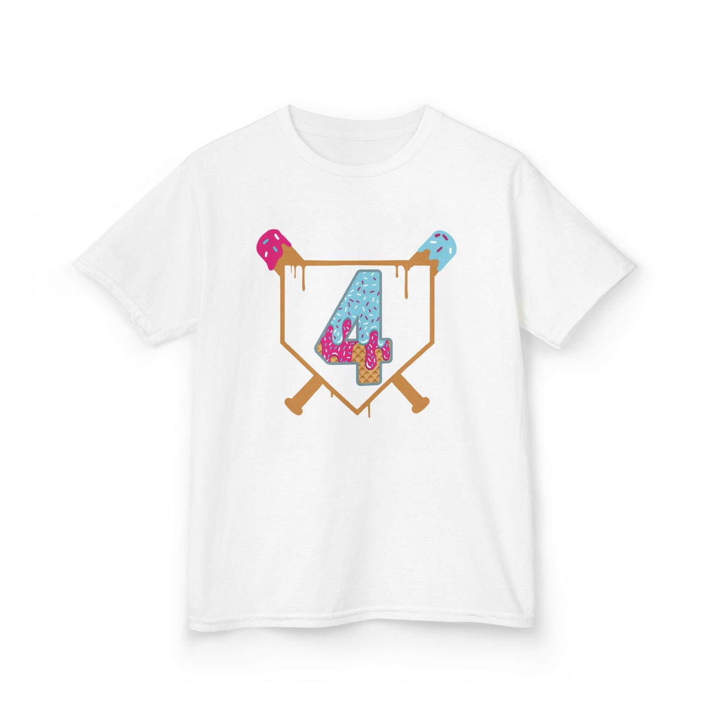 Baseball 4th Birthday Kids T-shirt