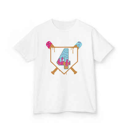 Baseball 4th Birthday Kids T-shirt