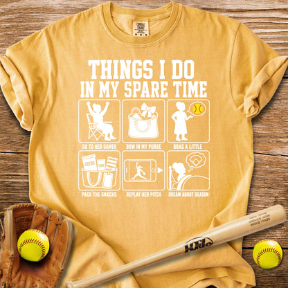 Her Softball Fills My Free Time T-Shirt