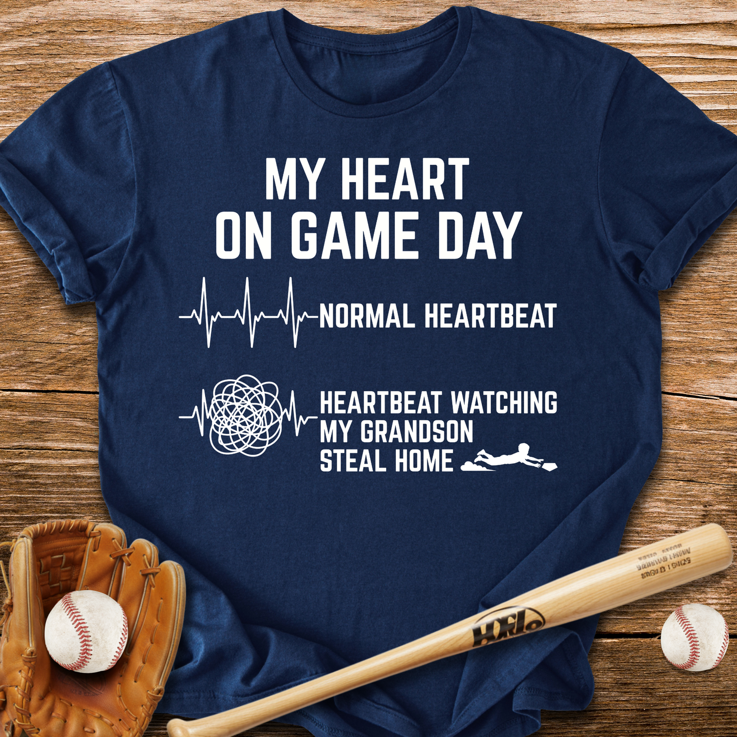 Grandson Steal Races My Heart T-Shirt