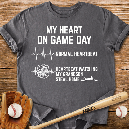 Grandson Steal Races My Heart T-Shirt