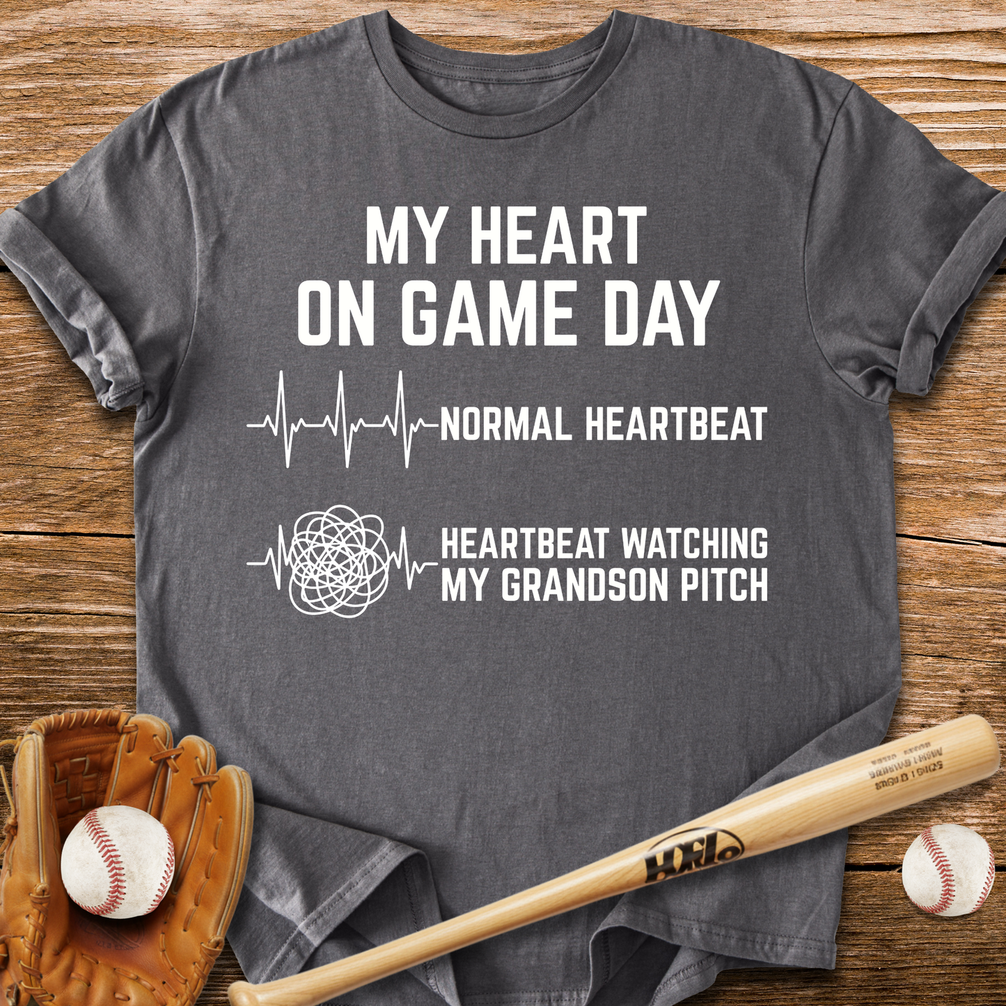 Grandson Pitch Races My Heart T-Shirt
