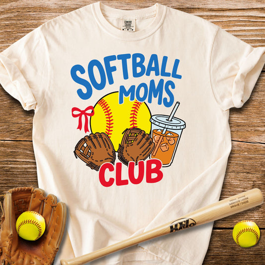 Iced Coffee Softball Mom T-Shirt