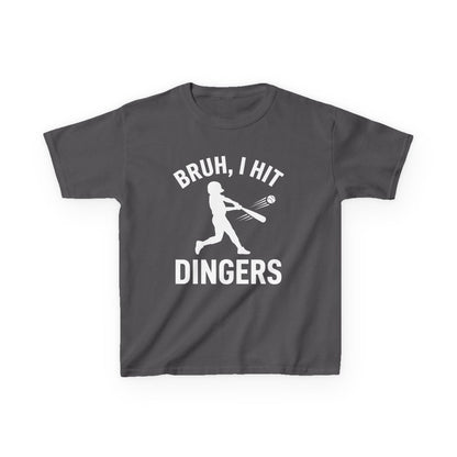 Bruh I Hit Dingers Kids T-shirt