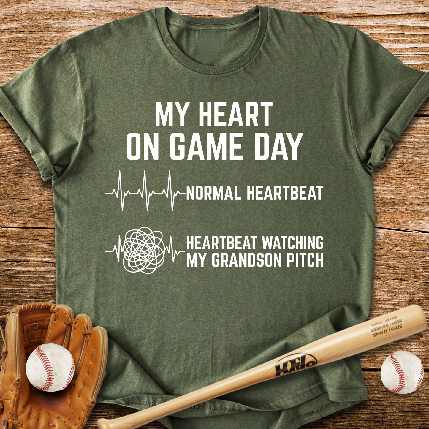 Grandson Pitch Races My Heart T-Shirt
