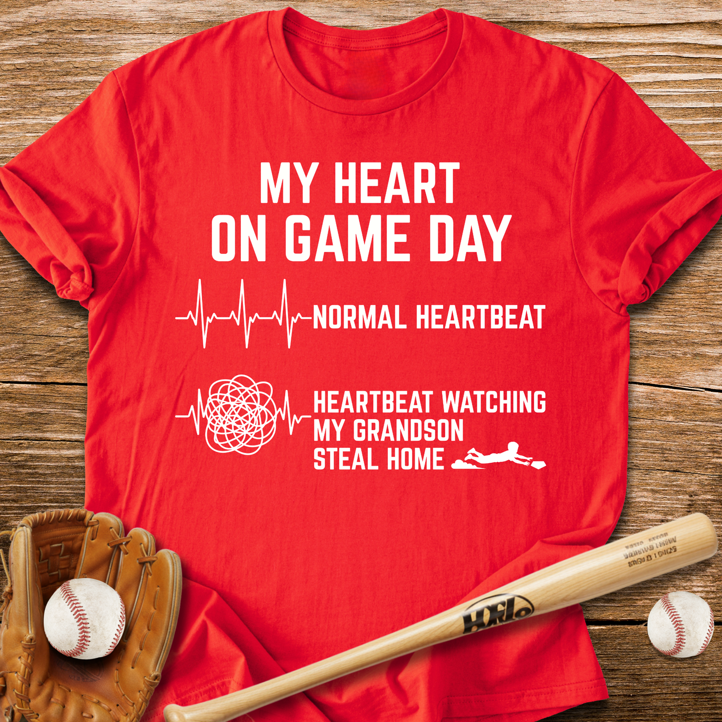 Grandson Steal Races My Heart T-Shirt