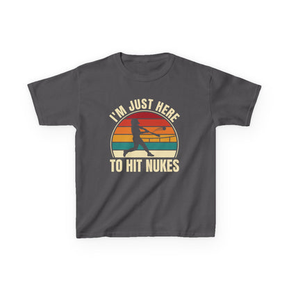 I'm Just Here To Hit Nukes Kids T-shirt