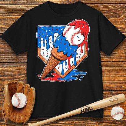 USA Ice Cream Drip Kids T-Shirt