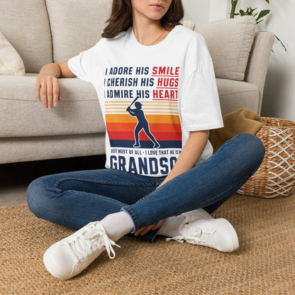 Grandma's Baseball Heart T-Shirt