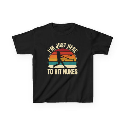 I'm Just Here To Hit Nukes Kids T-shirt
