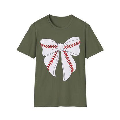 Charming Bow Graphic T-Shirt for All Occasions, Gift for Her, Casual Wear, Holiday Apparel, Trendy Fashion Statement