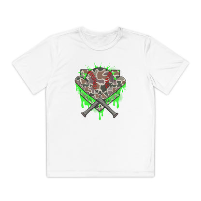 Camo Drip Youth Athletic Tee