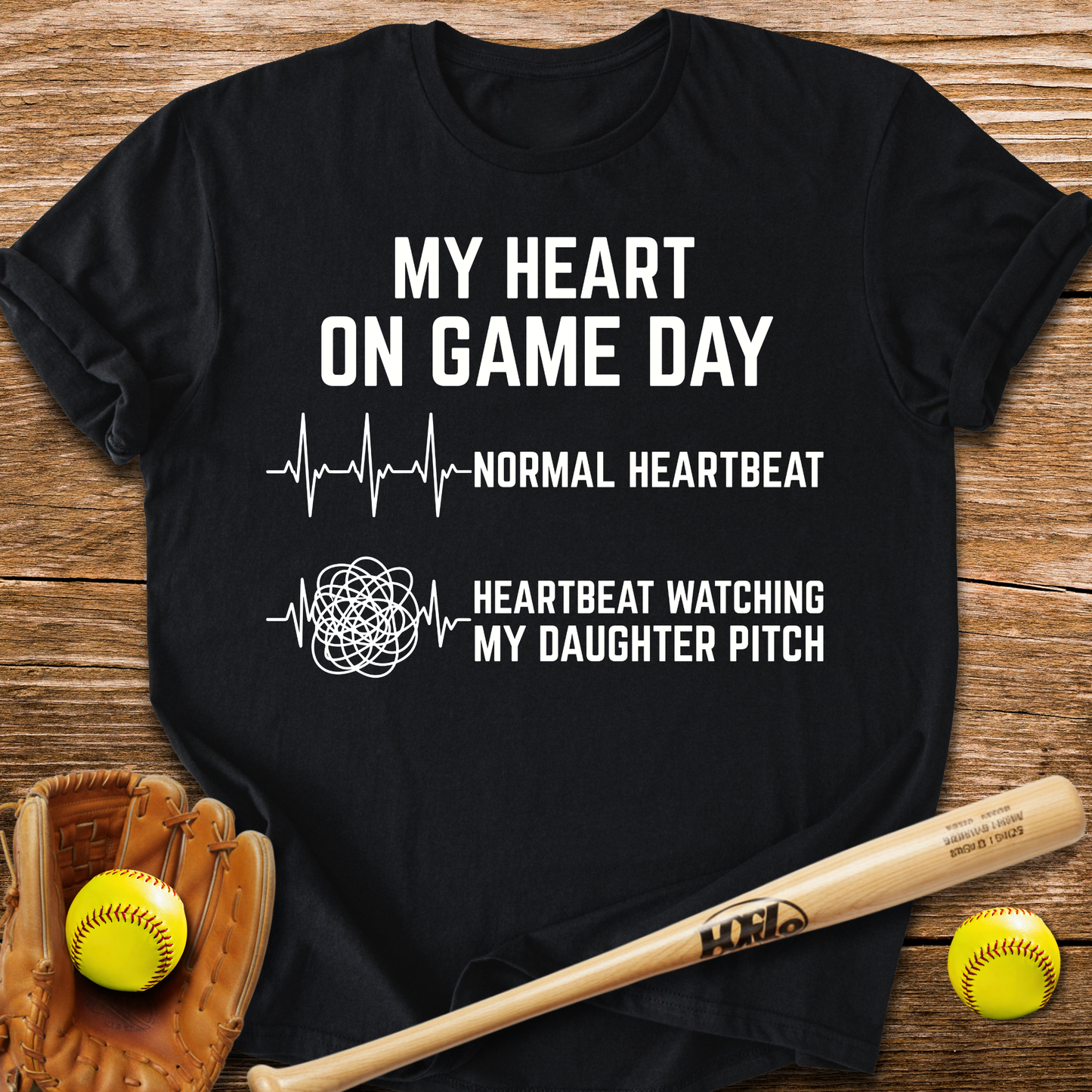 Daughter Pitch Races My Heart T-Shirt