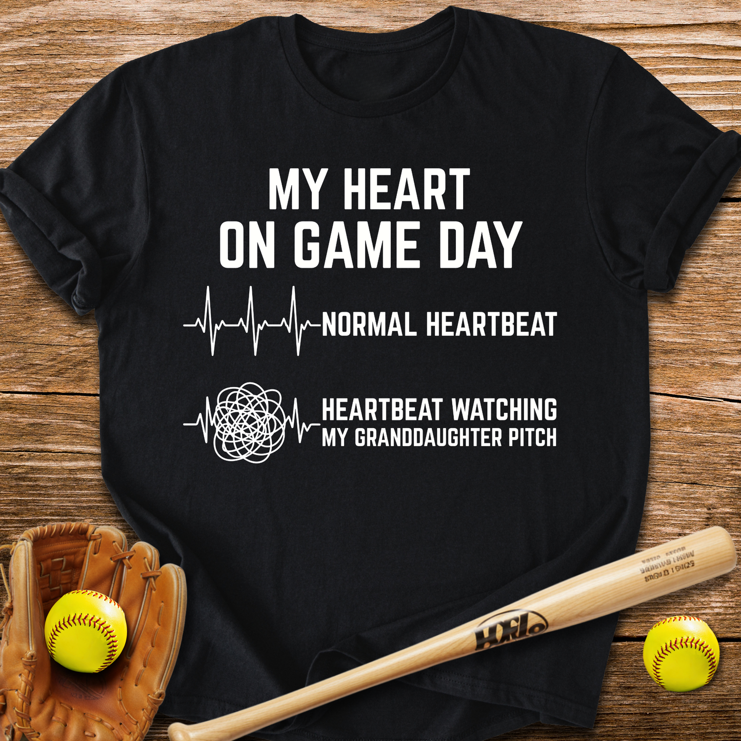Granddaughter Pitch Races My Heart T-Shirt