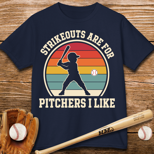 Strikeouts Are For Pitchers I Like Kids T-shirt