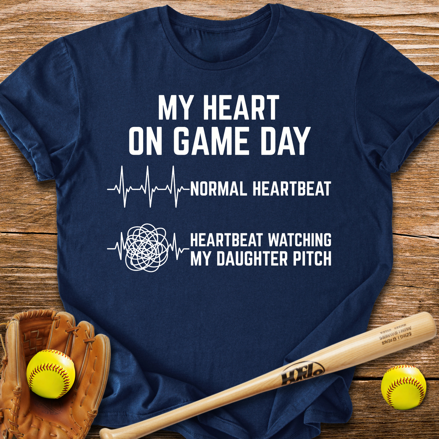 Daughter Pitch Races My Heart T-Shirt