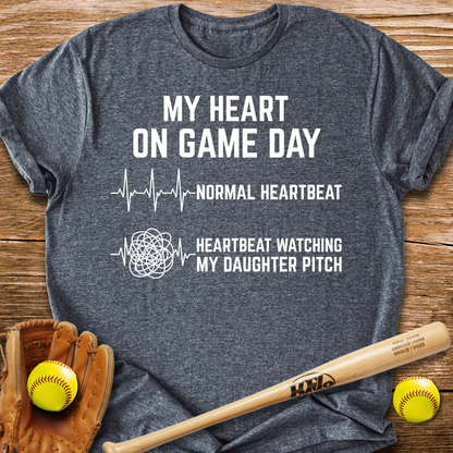 Daughter Pitch Races My Heart T-Shirt