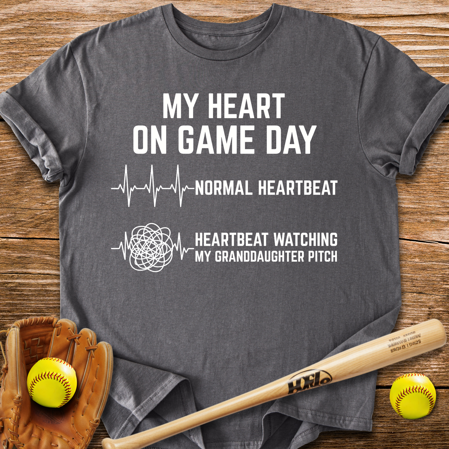 Granddaughter Pitch Races My Heart T-Shirt