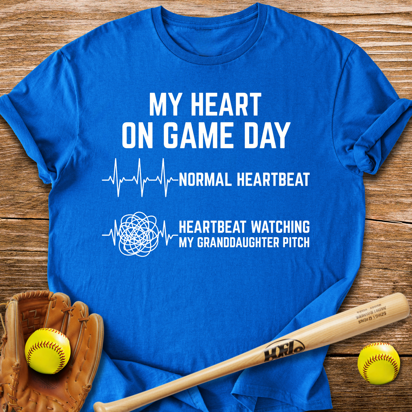 Granddaughter Pitch Races My Heart T-Shirt