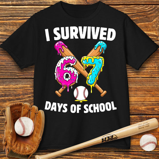 I Survived 67 Days of School Kids T-Shirt