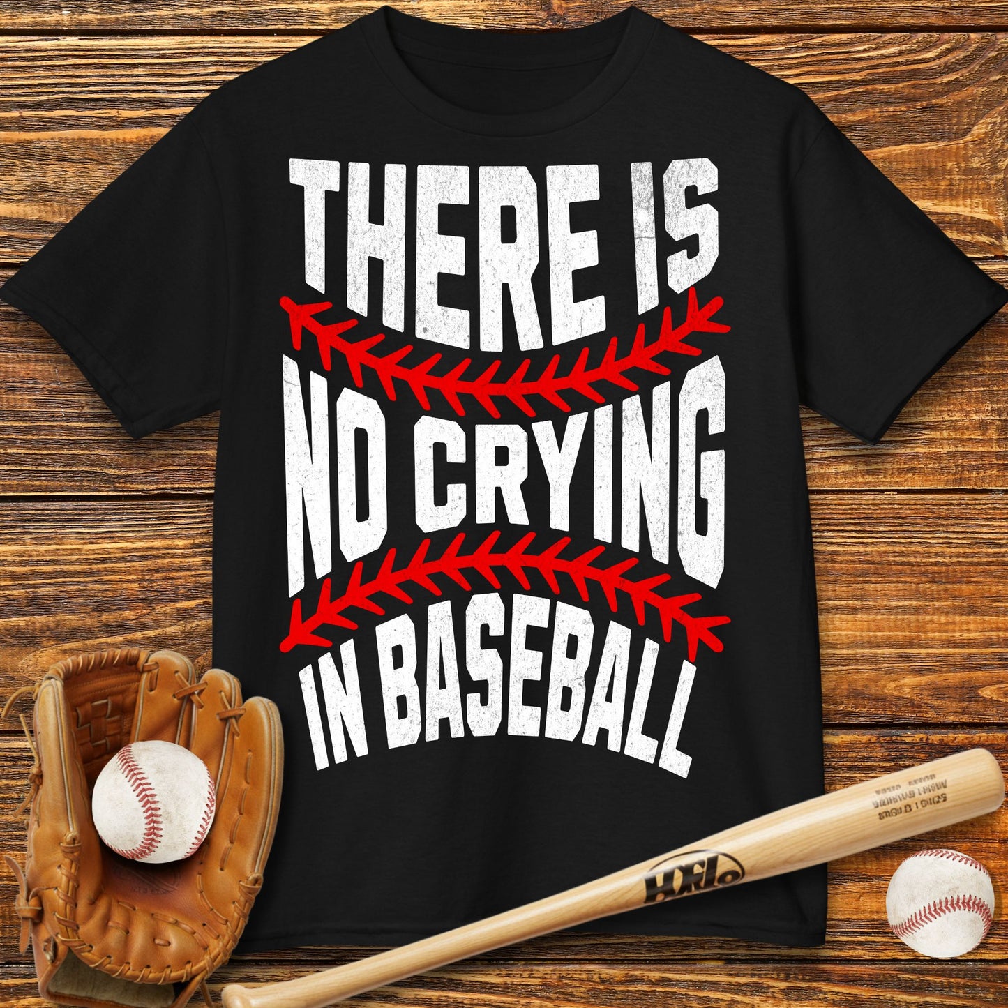 There Is No Crying In Baseball Kids T-Shirt