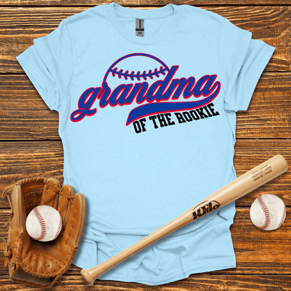 Grandma Of The Rookie Adult T-Shirt