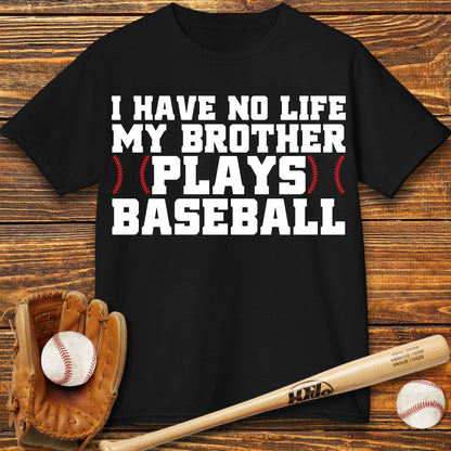 My Brother Plays Baseball Kids T-Shirt