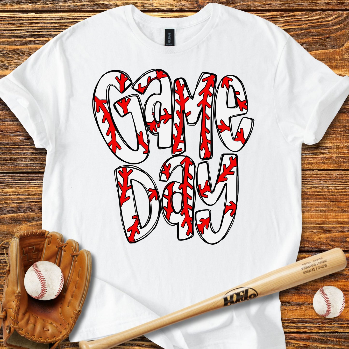 Game Day Baseball Adult T-Shirt