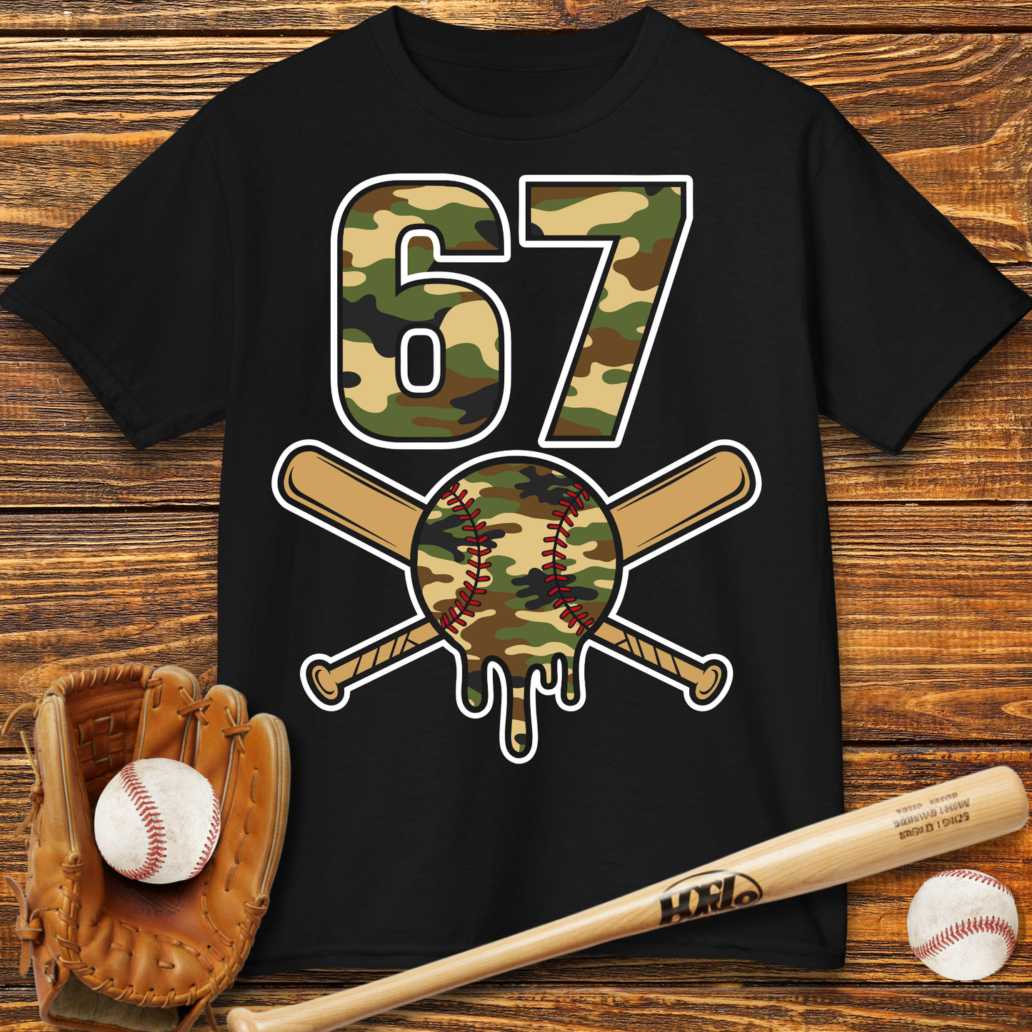 Camo Drip 67 Kids T-Shirt