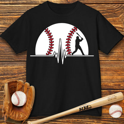 Baseball Heartbeat Kids T-Shirt