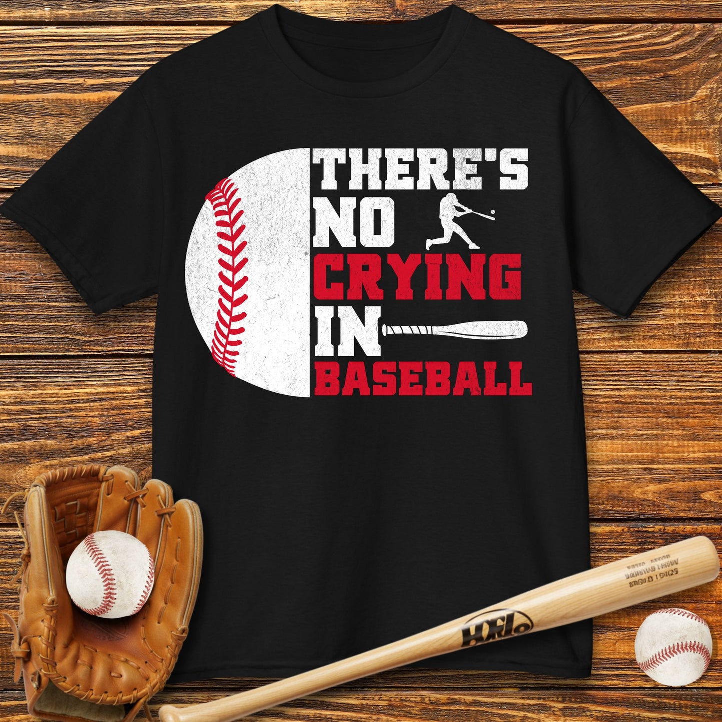 There Is No Crying In Baseball Kids T-Shirt