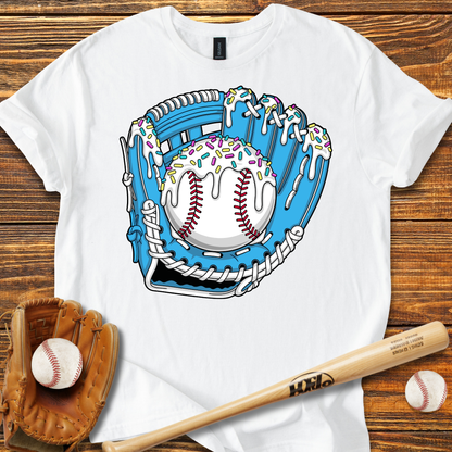 Drip Baseball Glove Adult T-Shirt