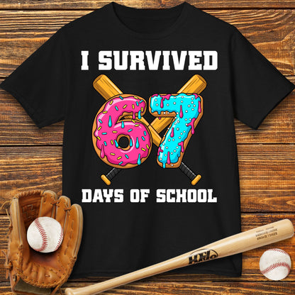 I Survived 67 Days of School Kids T-Shirt