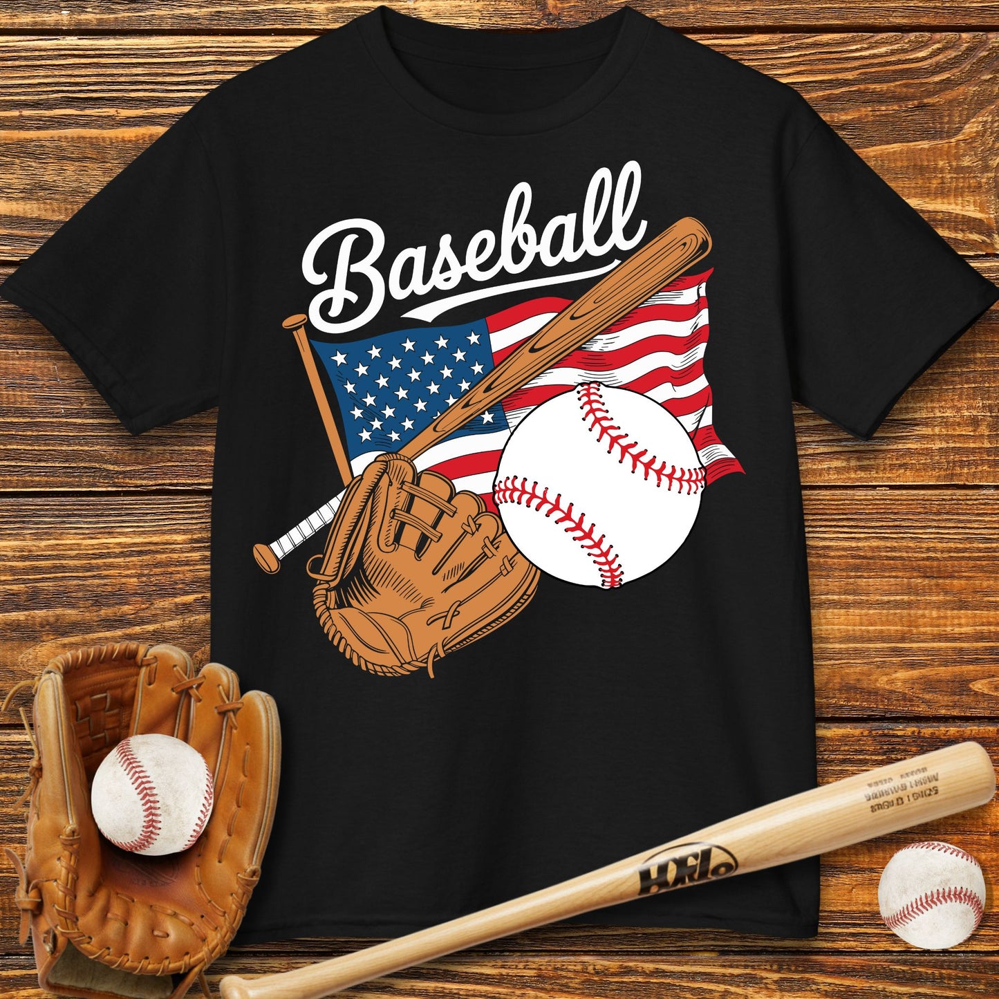 USA Flag Kids T-Shirt