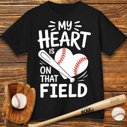 My Heart Is On That Field Kids T-Shirt