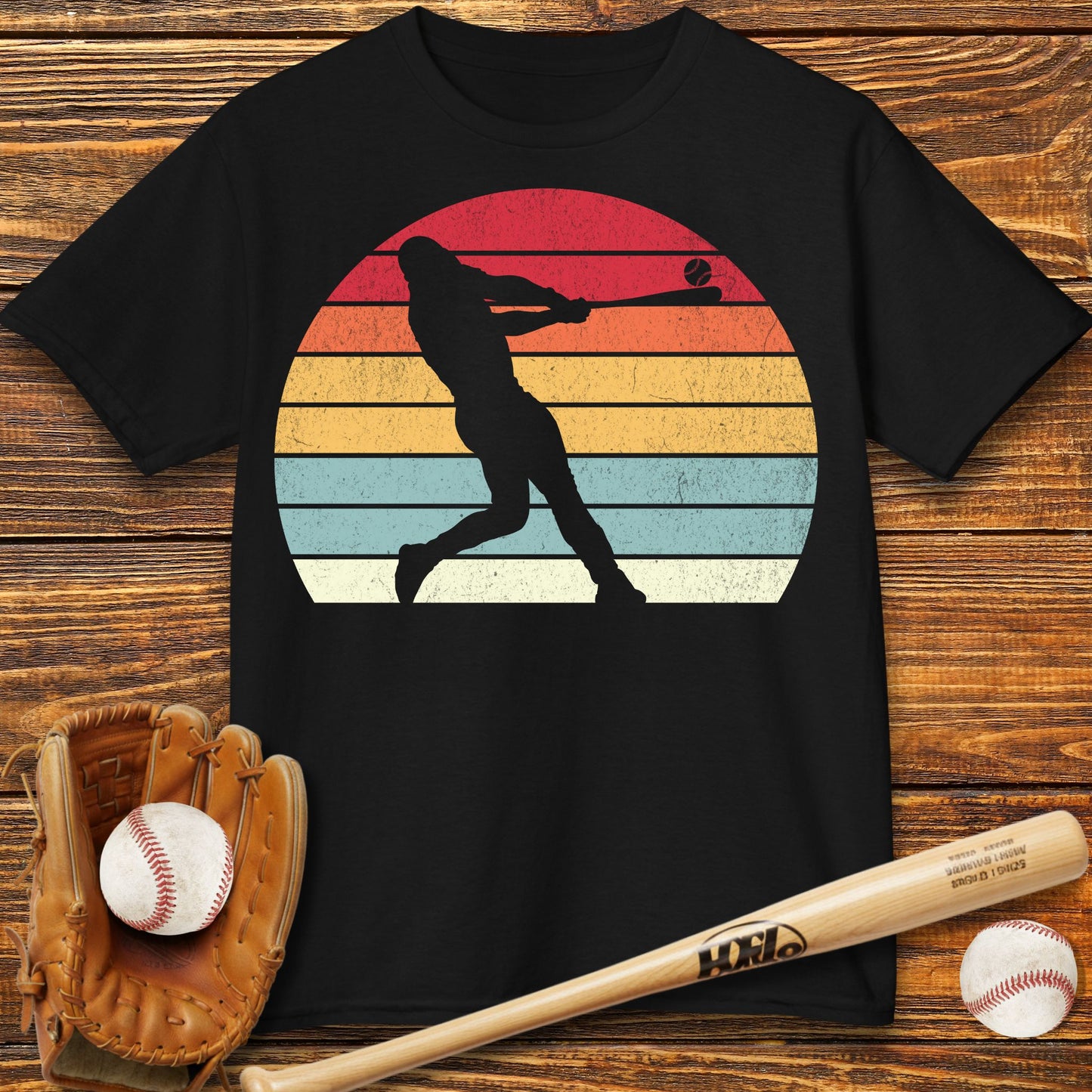 Vintage Batting Kids T-Shirt