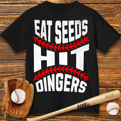 Eat Seeds Hit Dingers Kids T-Shirt