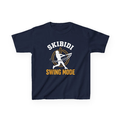 Skibidi Swing Mode Baseball Kids T-shirt