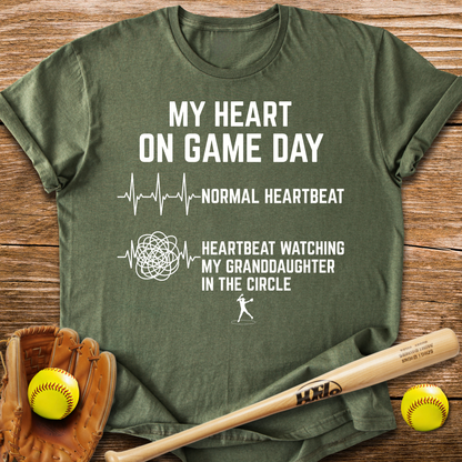 Granddaughter Circle Races My Heart T-Shirt