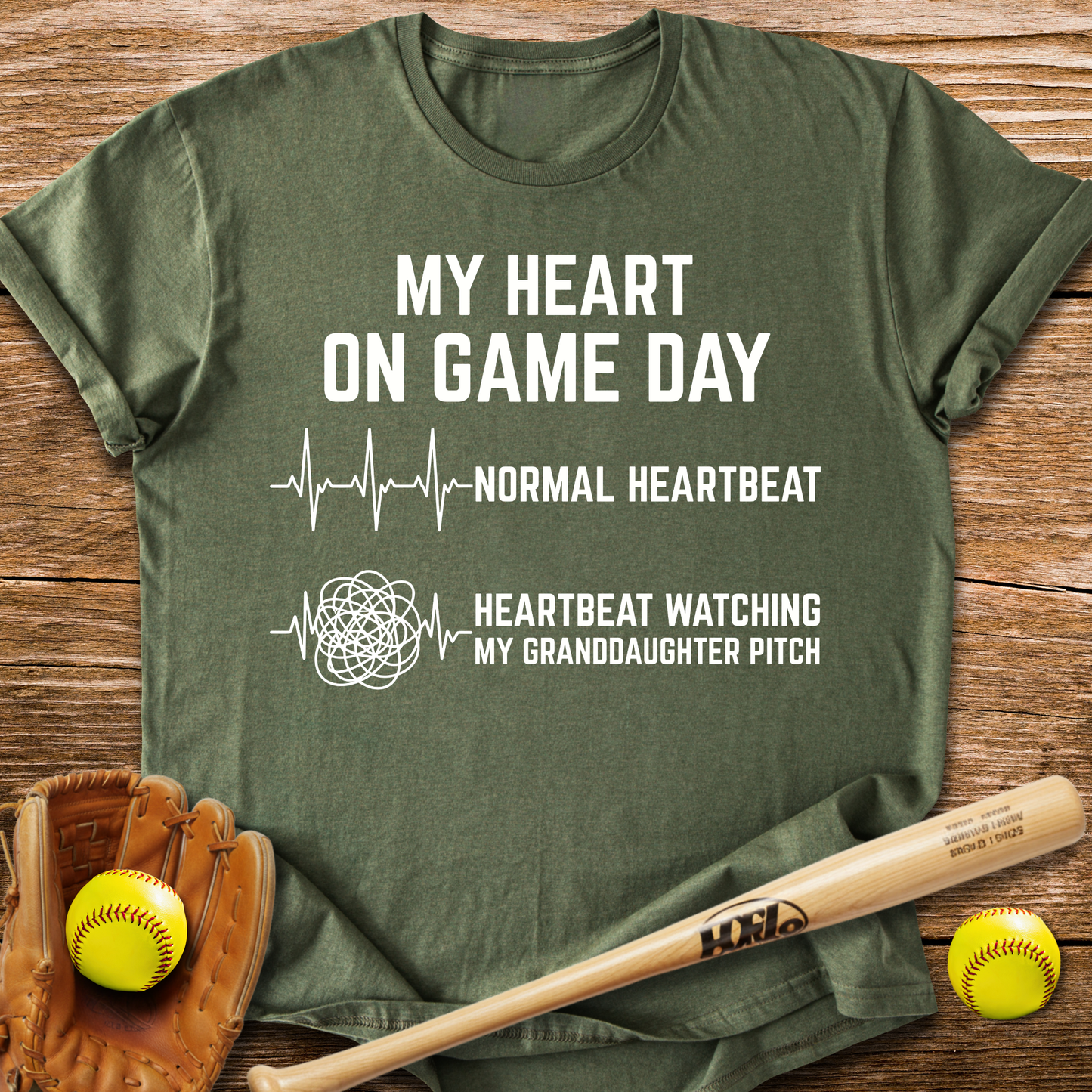 Granddaughter Pitch Races My Heart T-Shirt