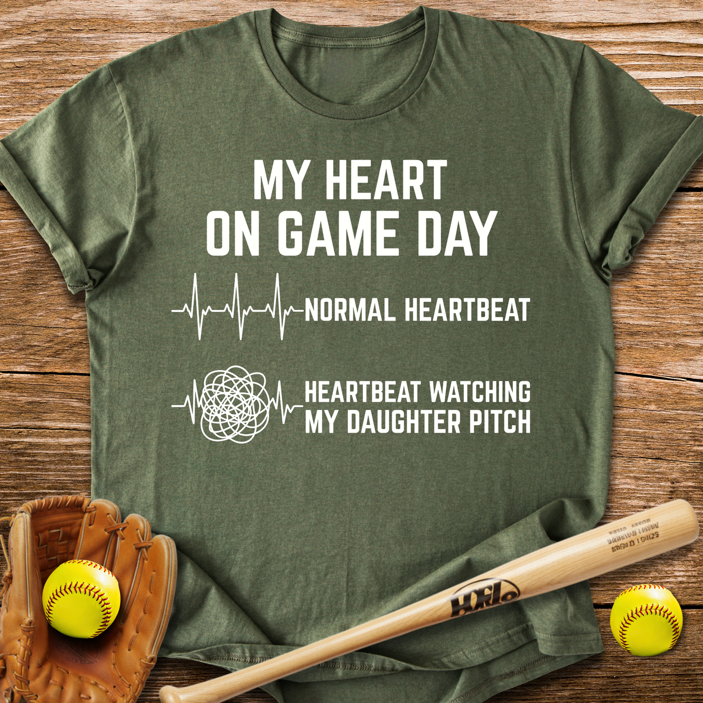 Daughter Pitch Races My Heart T-Shirt