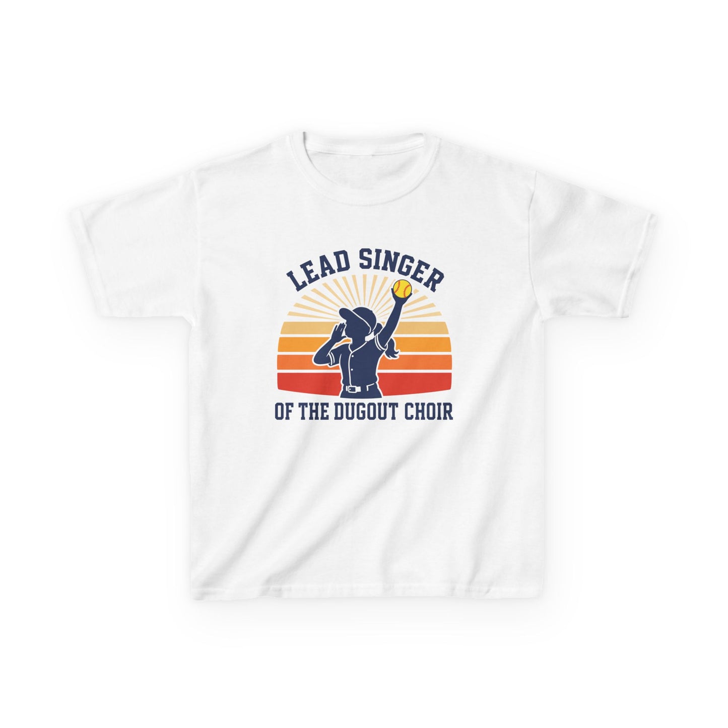 Loudest Girl In Dugout Kids T-shirt