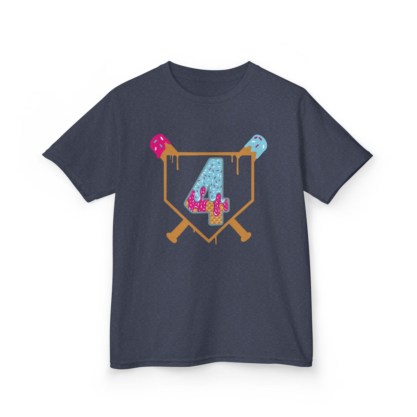 Baseball 4th Birthday Kids T-shirt